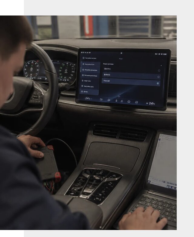 Русификация автомобиля BYD HAN для эксплуатации в Павлове